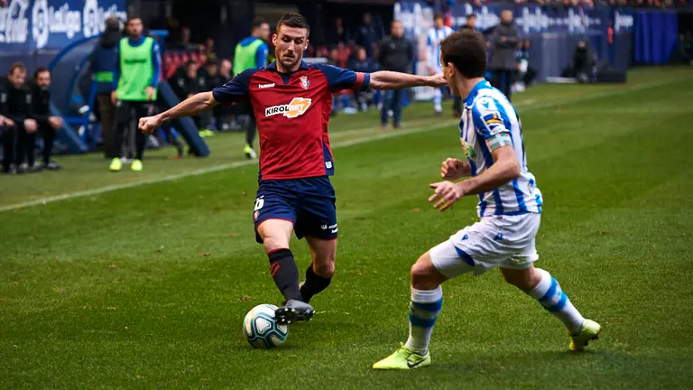 Oier Sanjurjo Osasuna se enfrenta a la Real Sociedad en el Sadar de Pamplona. PABLO LASAOSA