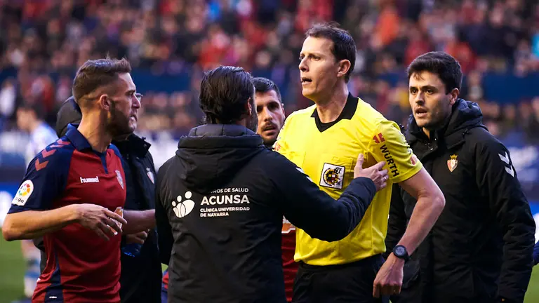 Medié Jiménez Osasuna se enfrenta a la Real Sociedad en el Sadar de Pamplona. PABLO LASAOSA