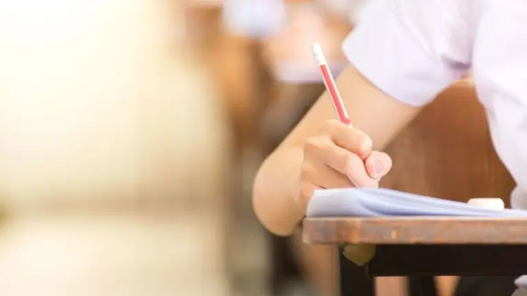 Un alumno durante una clase en el colegio. ARCHIVO