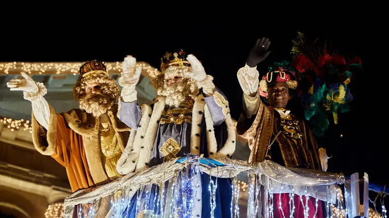Cabalgata de los Reyes Magos en Pamplona. IÑIGO ALZUGARAY