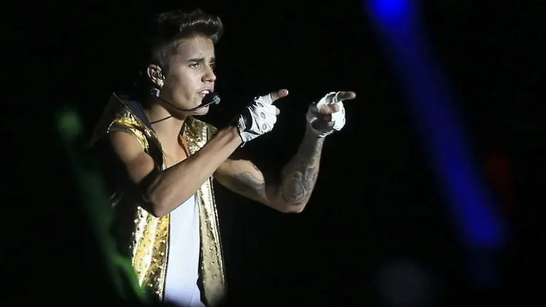 Justin Bieber, en un concierto. EFE