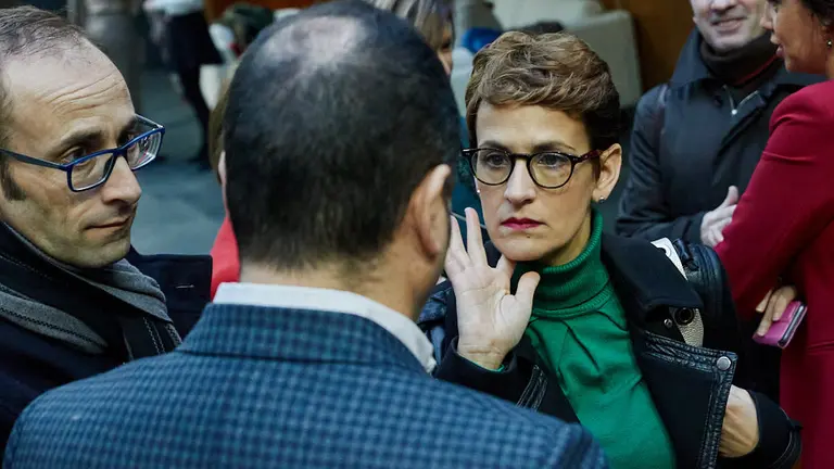 Primer pleno del Parlamento de Navarra de 2020. IÑIGO ALZUGARAY