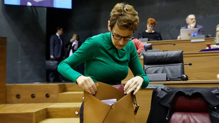 Primer pleno del Parlamento de Navarra de 2020. IÑIGO ALZUGARAY