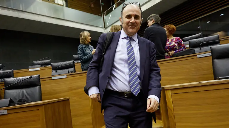 Primer pleno del Parlamento de Navarra de 2020. IÑIGO ALZUGARAY