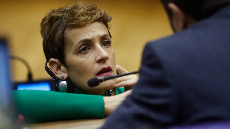 Primer pleno del Parlamento de Navarra de 2020. IÑIGO ALZUGARAY