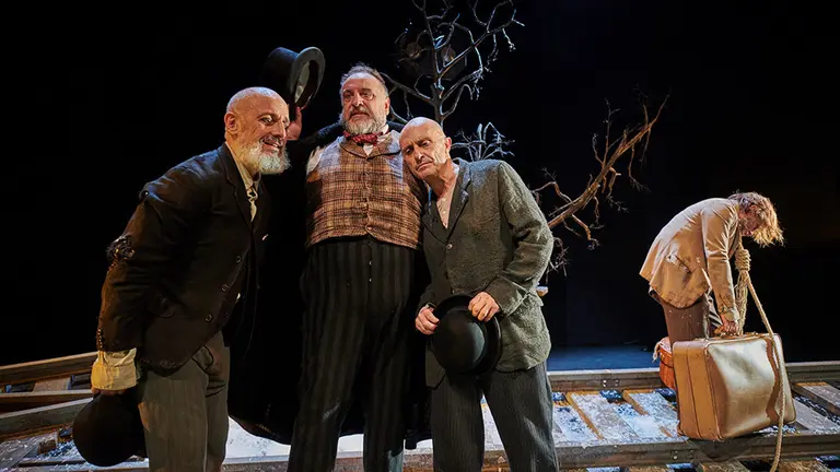 Un momento de la obra clásica 'Esperando a Godot'. CEDIDA (MUN)