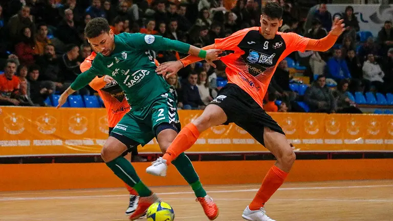 Partido de fútbol sala entre el Burela de Lugo y Osasuna Xota. Lnfs.