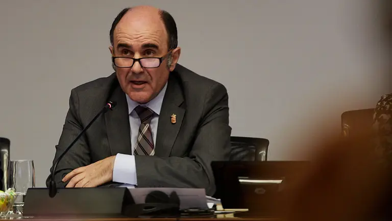 Comparecencia para que el consejero Manu Ayerdi informe de la tramitación y resolución de las sucesivas convocatorias del programa Becas Navarra 2009-2012. IÑIGO ALZUGARAY