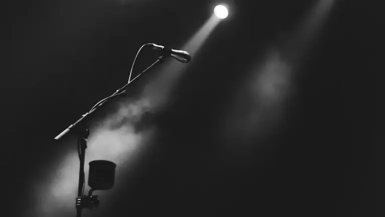 Un micrófono en un concierto. ARCHIVO