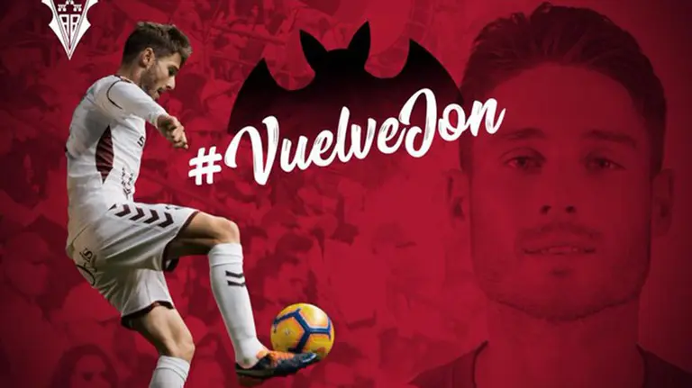 El navarro y exrojillo Jon Erice vuelve al Albacete Balompié.