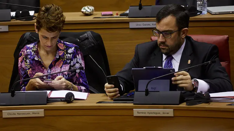 Pleno del Parlamento de Navarra. IÑIGO ALZUGARAY