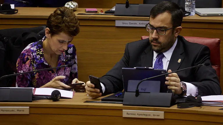Pleno del Parlamento de Navarra. IÑIGO ALZUGARAY