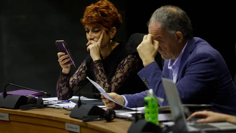 Pleno del Parlamento de Navarra. IÑIGO ALZUGARAY