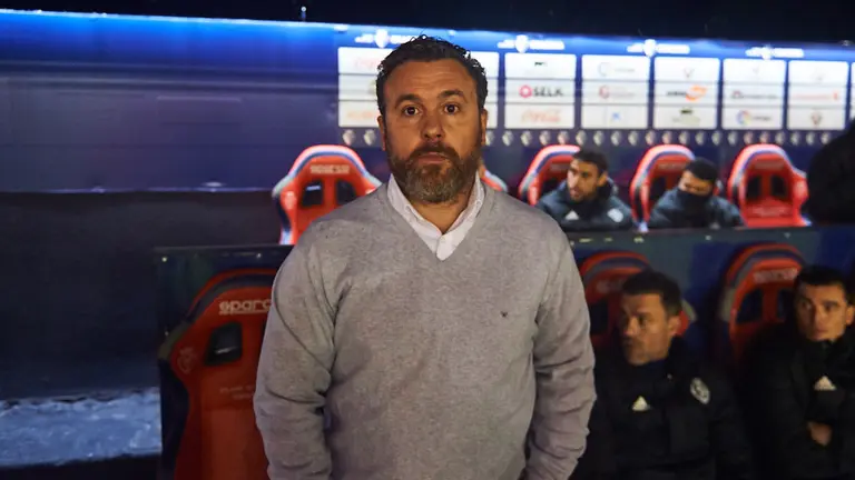 Sergio González es el entrenador del Real Valladolid. MIGUEL OSÉS