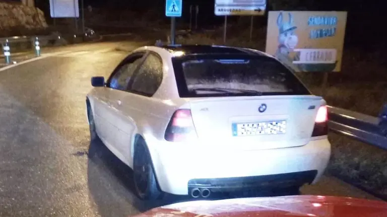 Vehículo interceptado en la Ribera POLICÍA FORAL