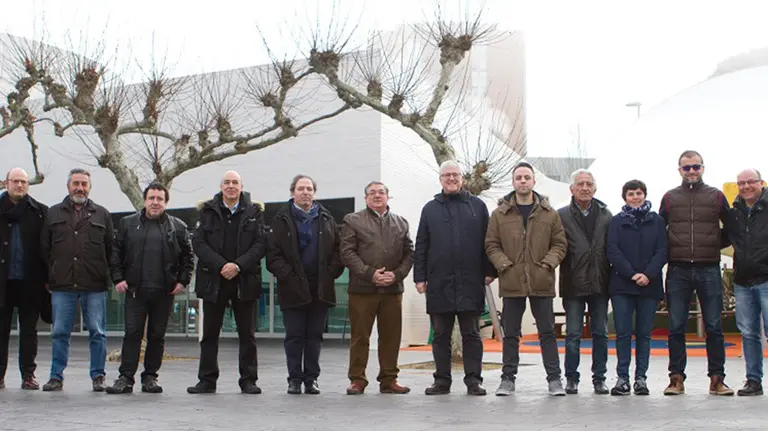 Candidatura &#34;Somos San Juan&#34; a las elecciones del club pamplonés. Foto web AD San Juan.