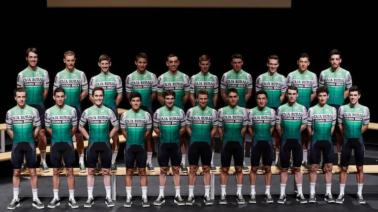 Presentación oficial del equipo ciclista Team Caja Rural Seguros RGA para la temporada 2020. IÑIGO ALZUGARAY