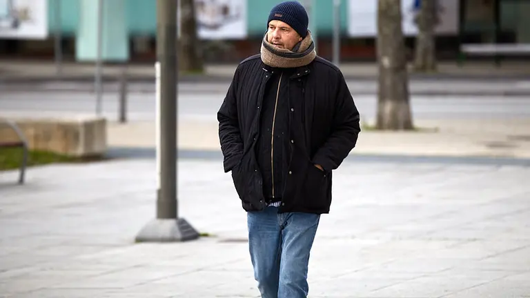 El exdirectivo de Osasuna, Txuma Peralta, acude al juicio por el &#39;Caso Osasuna&#39; en el Palacio de Justicia de Pamplona. IÑIGO ALZUGARAY