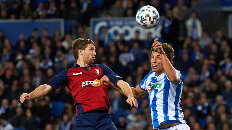 Partido de la Copa del Rey entre la Real Sociedad y Osasuna. MIGUEL OSÉS