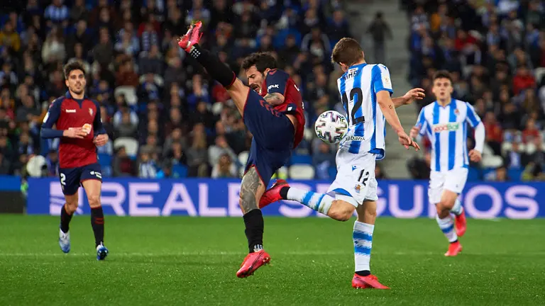 Partido de la copa entre la Real Sociedad y Osasuna. MIGUEL OSÉS