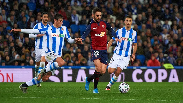 Partido de la Copa entre la Real Sociedad y Osasuna. MIGUEL OSÉS