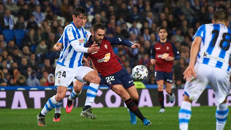 Partido de la Copa del Rey entre la Real Sociedad y Osasuna. MIGUEL OSÉS