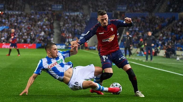 Partido de la copa entre la Real Sociedad y Osasuna. MIGUEL OSÉS