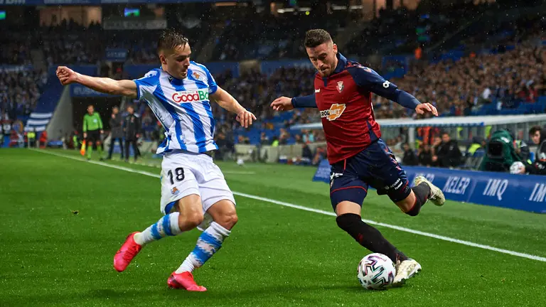 Partido de la copa entre la Real Sociedad y Osasuna. MIGUEL OSÉS