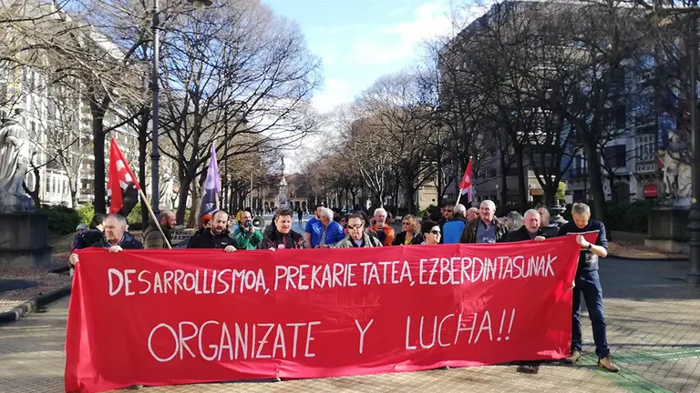 Concentración de CGT y CNT. EUROPA PRESS