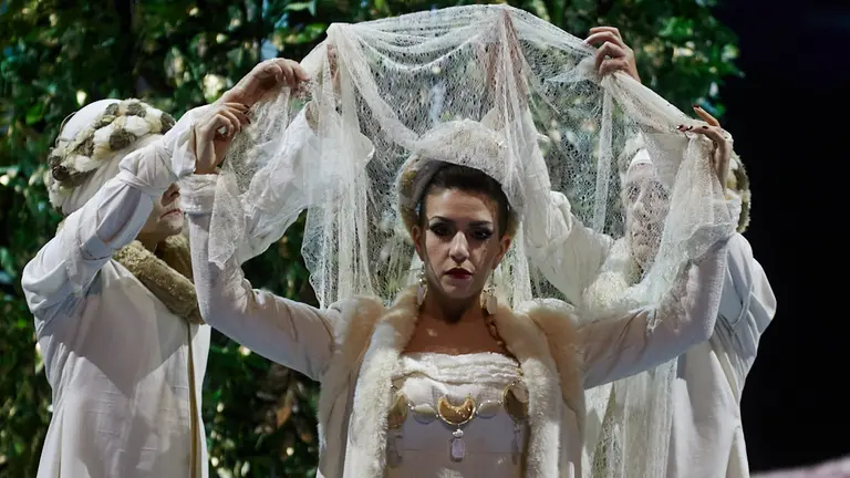 Ensayo general de la ópera 'Norma' en el Palacio de Congresos y Auditorio Baluarte. IÑIGO ALZUGARAY