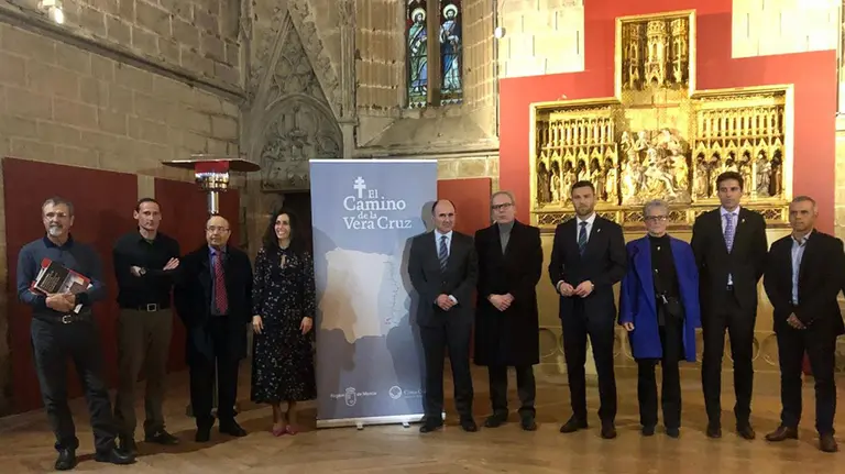 El consejero de Desarrollo Económico y Empresarial, Manu Ayerdi, en la presentación del Camino de la Vera Cruz en Pamplona EUROPA PRESS