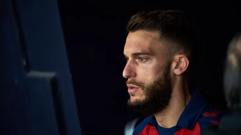 Partido entre Osasuna y Real Madrid en El Sadar. MIGUEL OSÉS