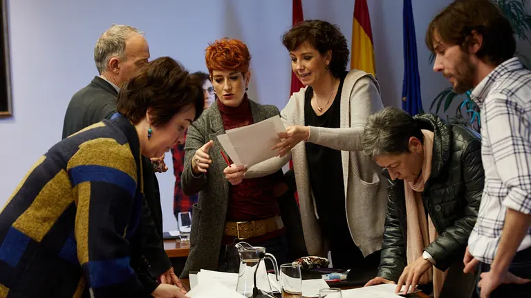 Debate de las enmiendas parciales presentadas al Proyecto de Ley Foral de Presupuestos Generales de Navarra para 2020. IÑIGO ALZUGARAY