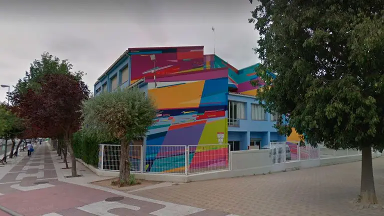Colegio público Griseras, en Tudela. ARCHIVO