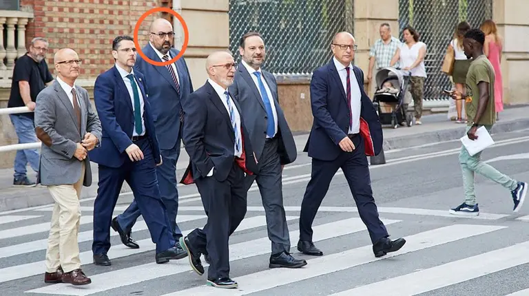 Guardaespaldas de José Luis Ábalos. ARCHIVO