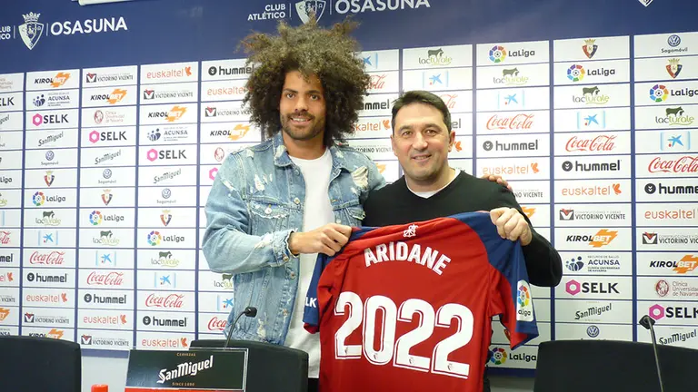 Aridane Hernández y Braulio Vázquez en Tajonar. Navarra.com