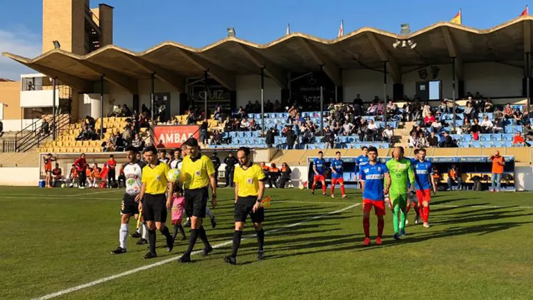 Partido entre el Tudelano y el Logroñés en la capital ribera. @UDLogrones.