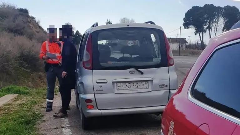 Vehículo inmovilizado en Tudela POLICÍA FORAL