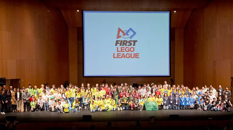 Los participantes en el First Lego League de Pamplona GOBIERNO DE NAVARRA