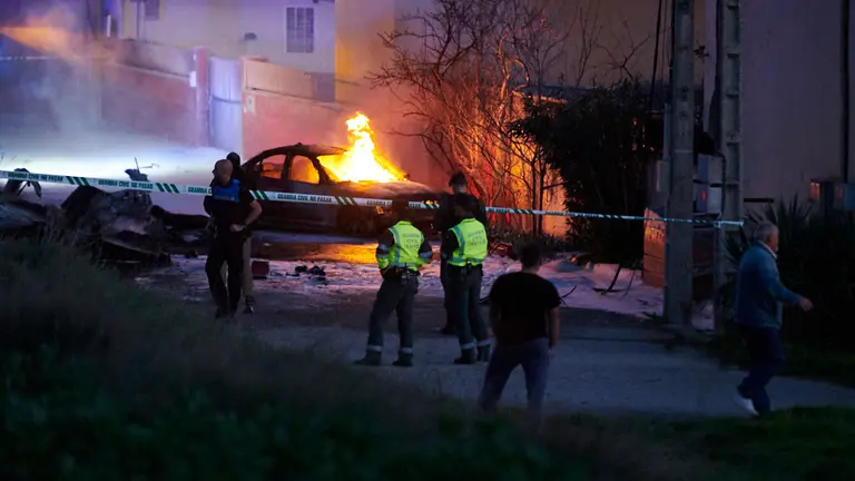 Un muerto tras estrellarse una avioneta entre Noain y Beriain. PABLO LASAOSA