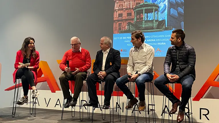 Presentación de la Liga nacional de Karate en el pabellón Navarra Arena. Cedida.