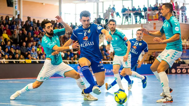 Partido entre el Valdepeñas y Osasuna Xota. Foto de la Lnfs.