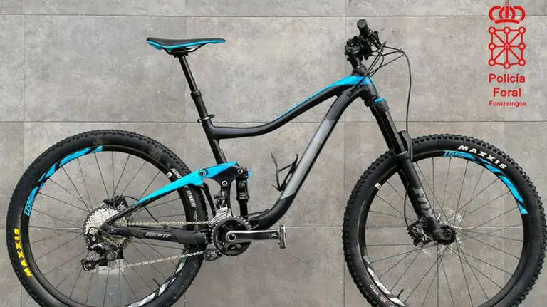Bici robada e intentada vender en una tienda de segunda mano en Ansoáin. POLICÍA FORAL