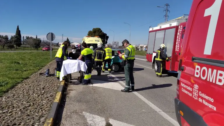 Accidente de tráfico ocurrido en Olite GUARDIA CIVIL