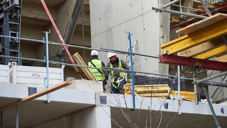 Estado de las obras de El Sadar en el mes de Febrero. MIGUEL OSÉS