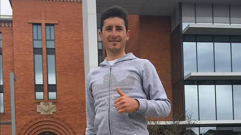 Julen Amezqueta ya está listo para entrenarse de nuevo con el equipo @CajaRural_RGA.