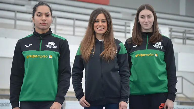 Atletas del Pamplona Atlético que acudirán al campeonato de España en Ourense cedida.