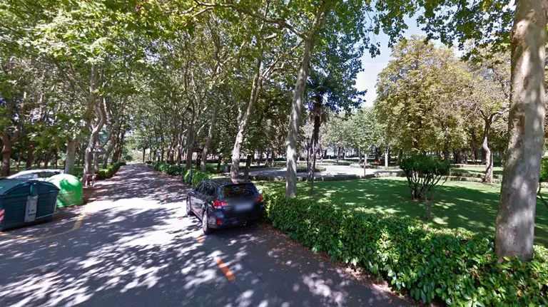 Entorno de la zona conocida como Vistabella, en el parque de la Taconera de Pamplona. ARCHIVO