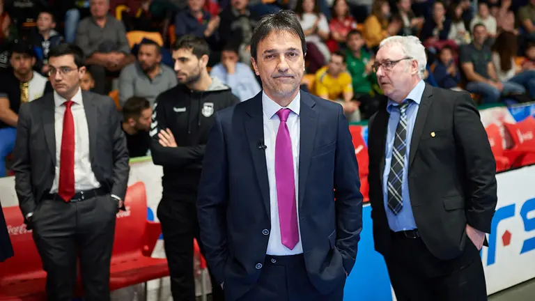 Imanol Arregui.Osasuna Xota se enfrenta a El Pozo Murcia en el Pabellón Anaitasuna de Pamplona. MIGUEL OSÉS