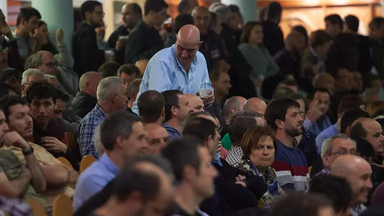 Partido de pelota en el Labrit entre Olaizola-Urrutikoetxea y Artola-Ímaz. MIGUEL OSÉS